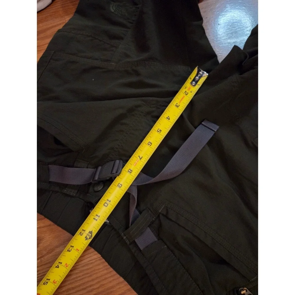 The North Face Mens Convertible‎ Hiking Cargo Pants Zip Off Dark Green M M